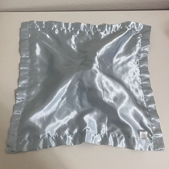 Pro Goleem Blue Teddy Bear Minky Dot Security Blanket Lovey Lovie Satin Trim - Picture 11 of 12